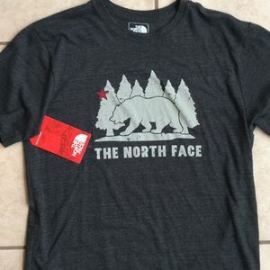 Brand New Mens Gray TNF SS Shirt